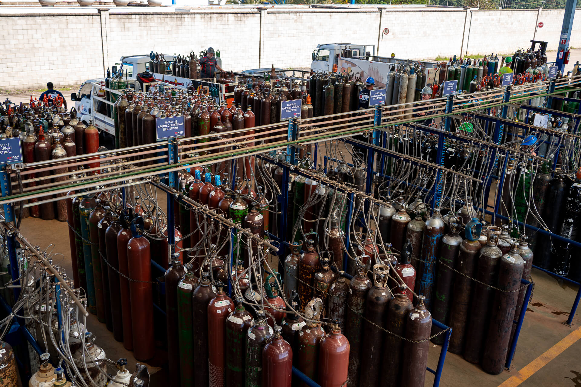 Gases industriais e cilindros Oxicam